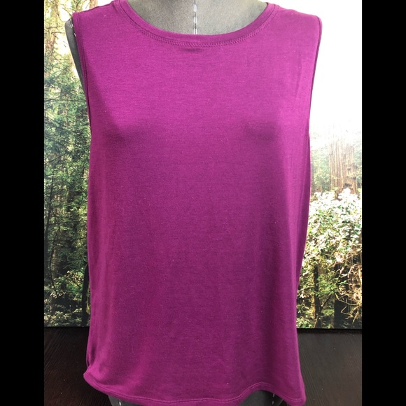 Athleta Tops - Athleta Open back Purple Blouse